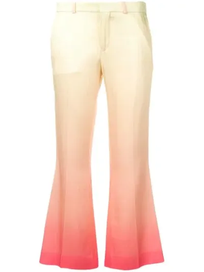 Each X Other Rainbow Cropped Satin Trousers In Multicolor