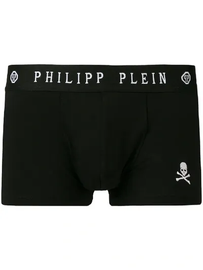 Philipp Plein Logo Print Boxers In Black