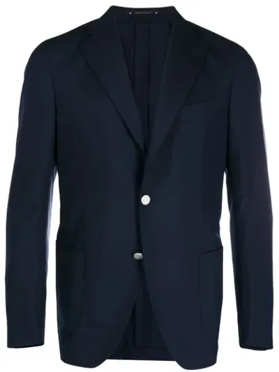 Bagnoli Sartoria Napoli Straight-fit Blazer In Blue