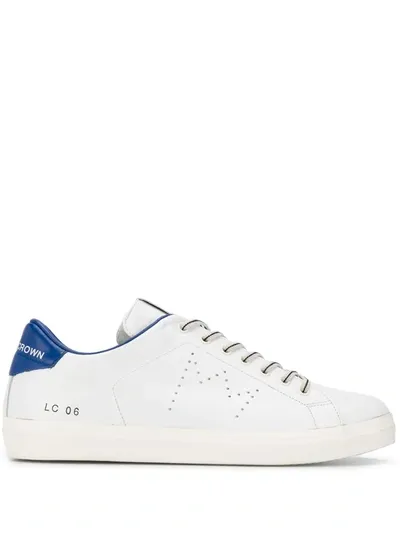 Leather Crown Klassische Sneakers In White