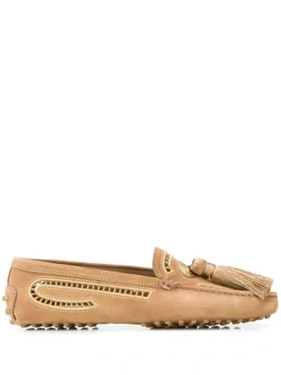 Tod's Tassel Loafers In Neutrals