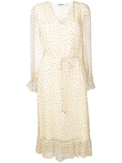 Essentiel Antwerp Polka Dot Print Dress In Light Yellow