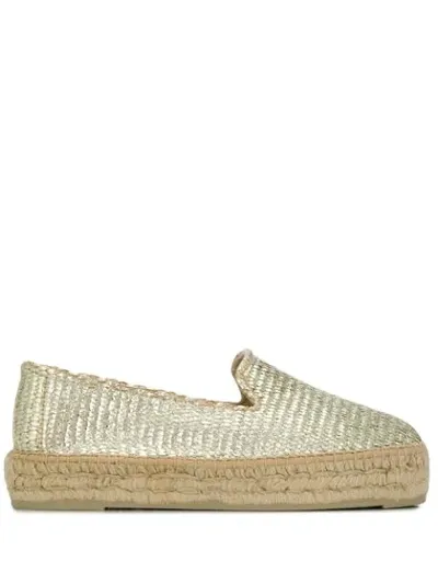 Manebi Los Angeles Espadrilles In Gold