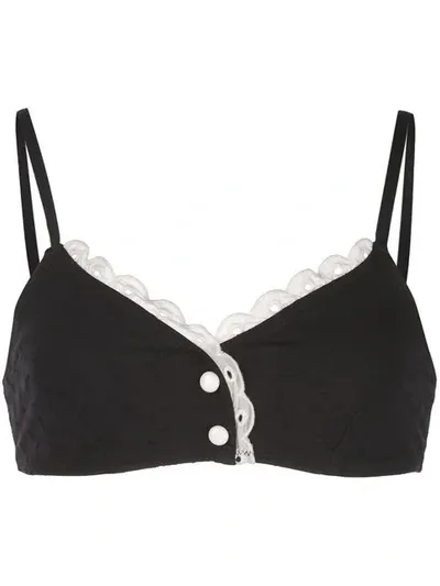 Morgan Lane Estelle Bikini Top In Black