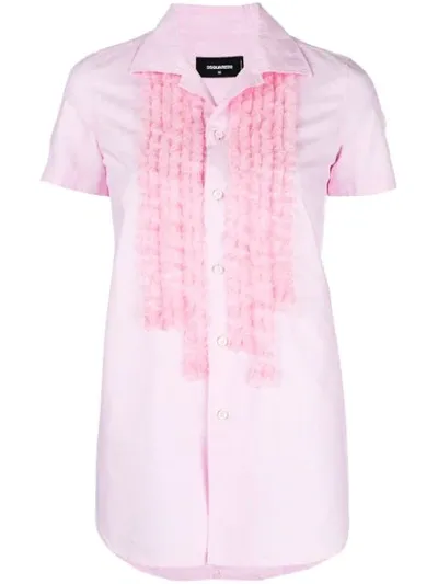 Dsquared2 Women's S72dl0521s47677386 Pink Cotton Shirt