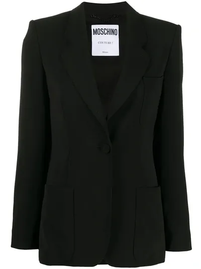 Moschino Blazer In Black