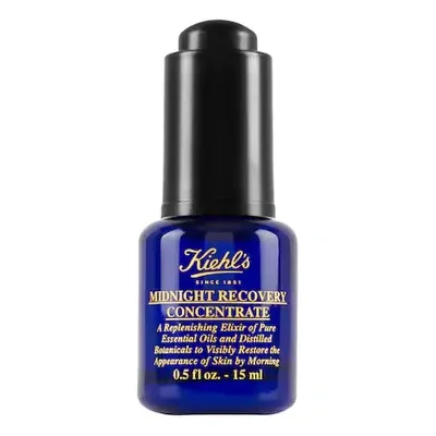 Kiehl's Since 1851 Mini Midnight Recovery Concentrate Moisturizing Face Oil 0.5 oz/ 15 ml In No Color