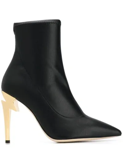 Giuseppe Zanotti Pointed Ankle Boots In Black