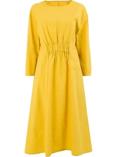 Toogood Elasticated Waist Dress In Yellow