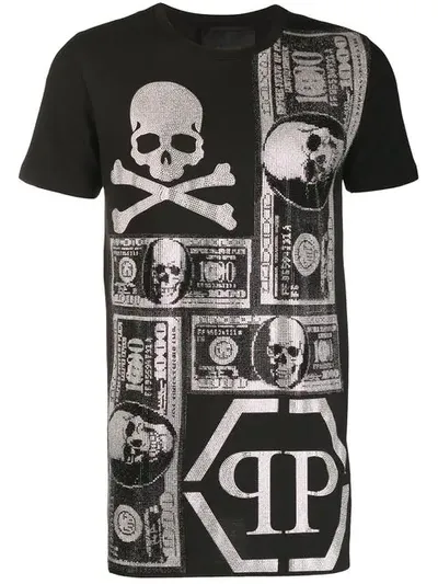 Philipp Plein Printed T-shirt In Black