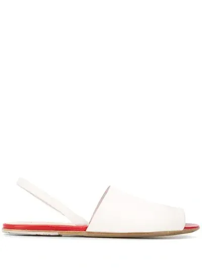 Marsèll Peep Toe Sandals In White