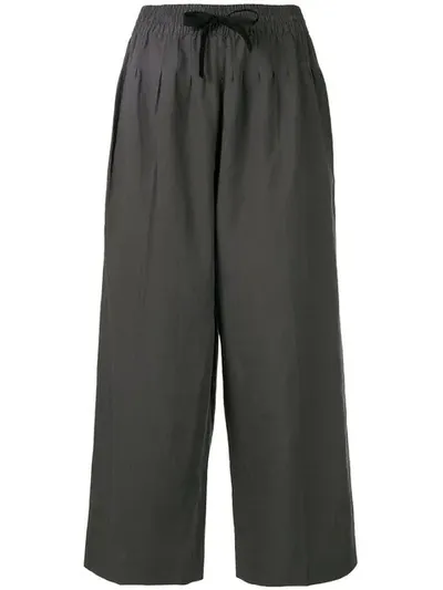 Haider Ackermann High-waisted Wide Leg Trousers In Grey