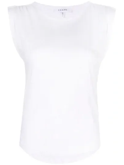 Frame Slouchy Tank Top In White