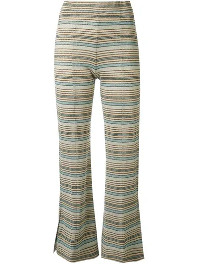 Stine Goya Melanie Striped Cropped Trousers In Multicolour