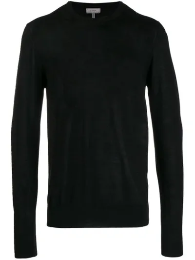 Lanvin Crew Neck Sweater In Black