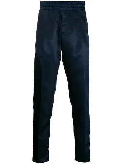 Soulland Slim-fit Track Trousers In Blue