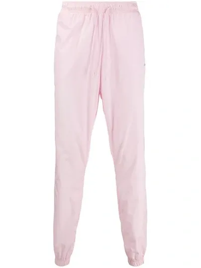 Soulland Drawstring Track Trousers In Pink