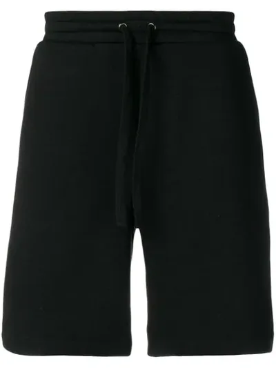 Valentino Rockstud Cotton-blend Shorts In Black