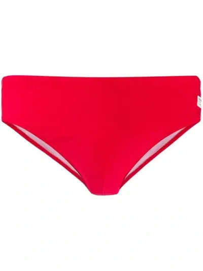 Mc2 Saint Barth Pantone Swimming Trunks In Red