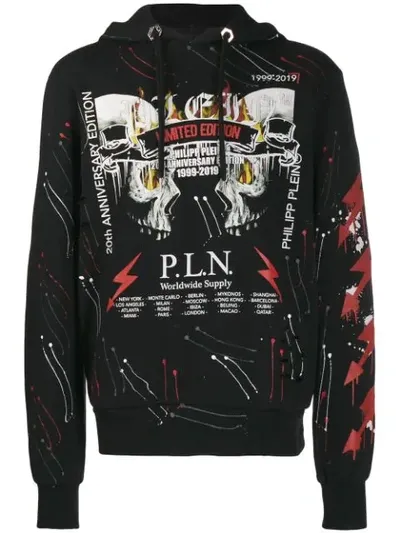 Philipp Plein Hooded Sweatshirt In Black