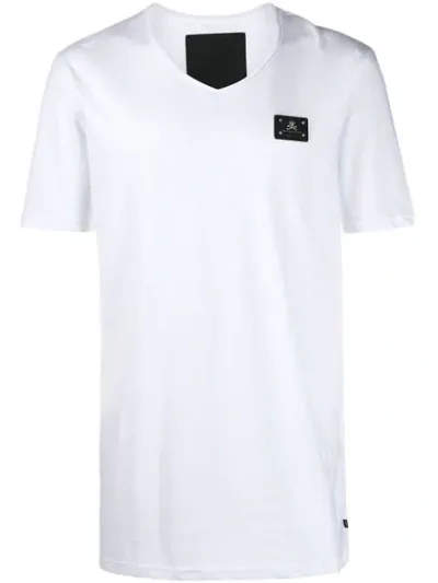 Philipp Plein Logo Patch T-shirt In White