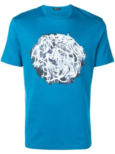 Versace Medusa T-shirt In Blue