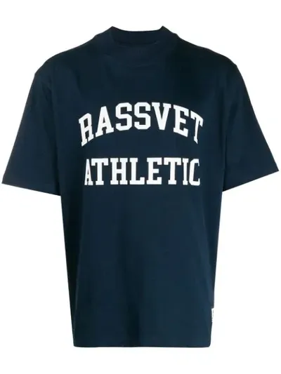 Rassvet X Russel Athletic Printed T-shirt In Blue