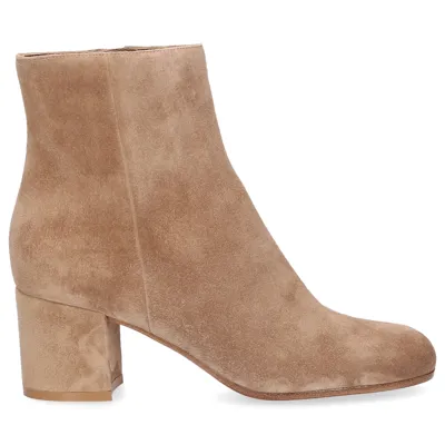 Gianvito Rossi Classic Ankle Boots G70510 Suede In Neutrals