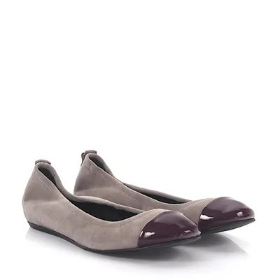 Lanvin Classic Ballet Flats In Grey