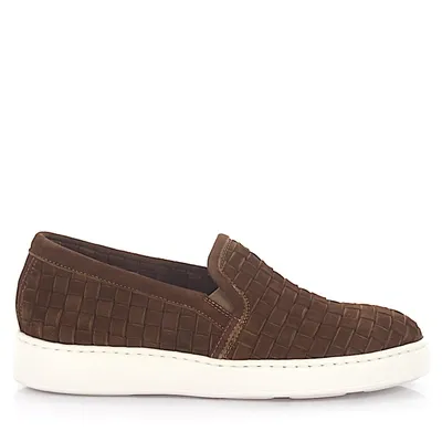 Santoni Slip-on In Brown