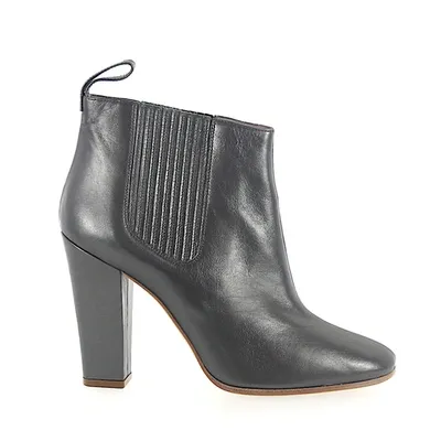 Marc Jacobs Ankle Boots 684997 Smooth Leather Metallic Grey