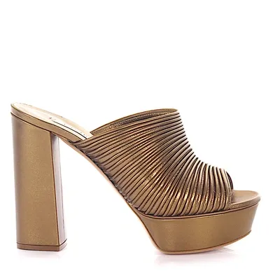 Casadei Mules Classic In Beige