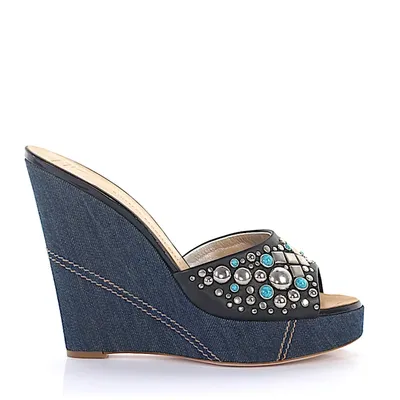 Giuseppe Zanotti Platform Sandals In Blue