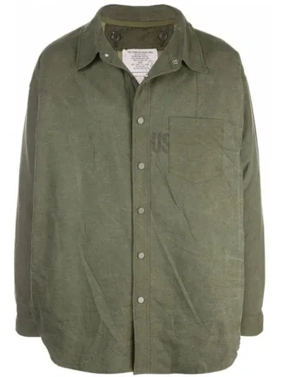 Readymade Oversized Logo Shirt In Green