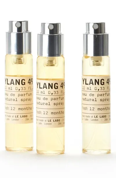 Le Labo Ylang 49 Eau De Parfum Travel Tube Refill Trio In Multi