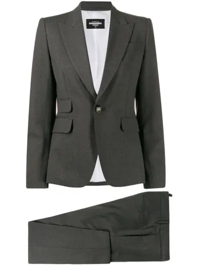 Dsquared2 Plain Trouser Suit In Grey