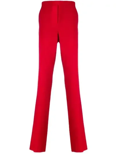 Raf Simons Tailored Trousers In Red