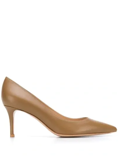 Gianvito Rossi Spitze 'simple' Pumps In Brown