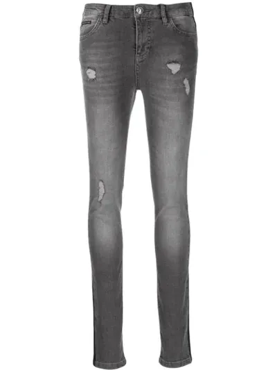 Philipp Plein Slim Fit Jeans In Black