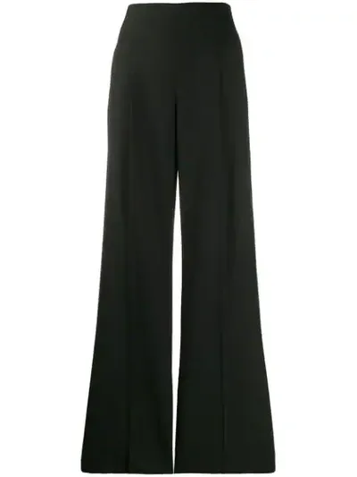 Ps By Paul Smith Tailored Wide Leg Trousers In Black