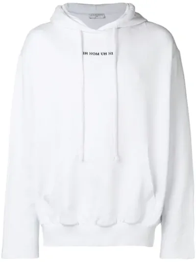 Ih Nom Uh Nit 'bowie Flash' Hoodie In White