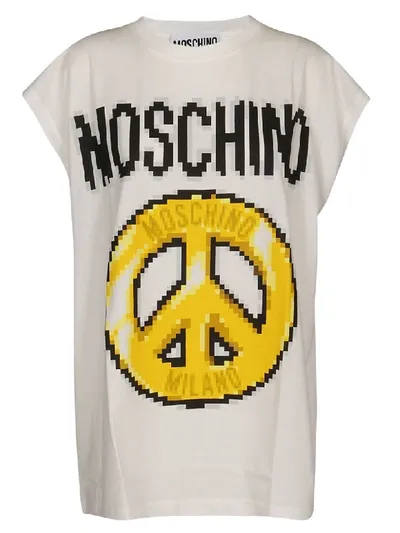 Moschino White Printed T-shirt