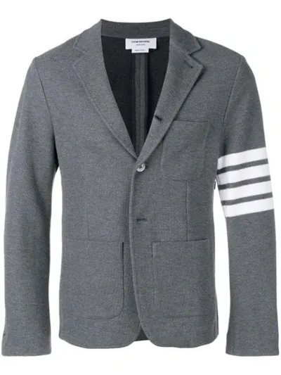 Thom Browne 4-bar Blazer In Grey