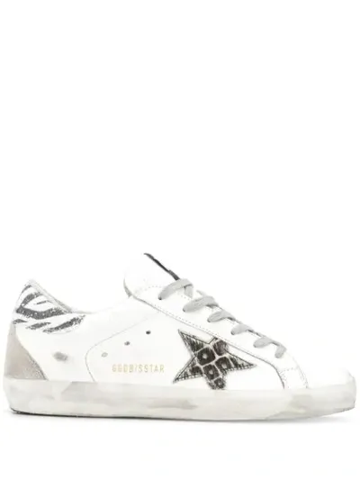 Golden Goose Classic Star Trainers In White ,grey