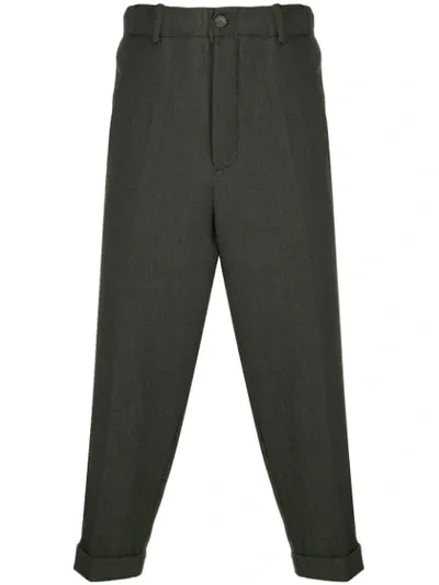 Société Anonyme Cropped Tailored Trousers In Green