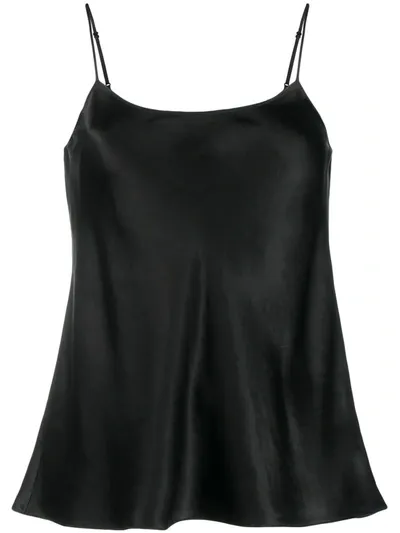 Vince Metallic Vest In Black