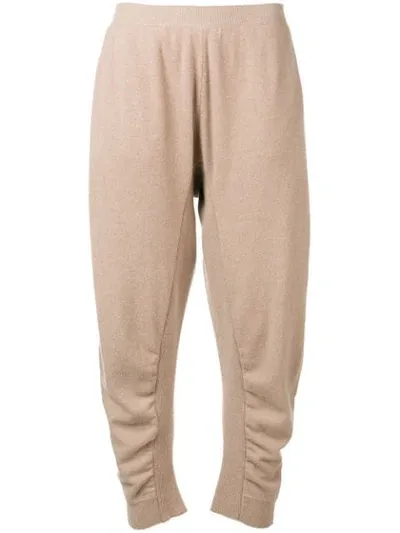 Stella Mccartney Knit Balloon-style Trousers In Neutrals