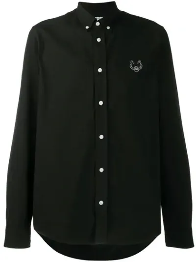 Kenzo Long Sleeved Shirt In Black