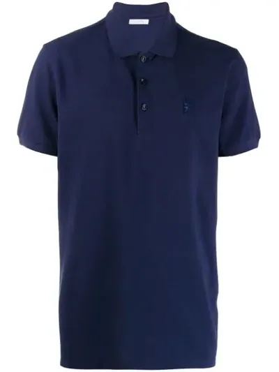 Versace Polo Shirt In Blue