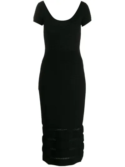 Temperley London Kasha Knit Dress In Black